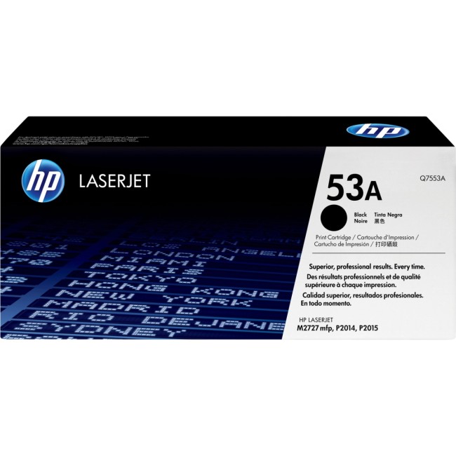 Тонер-картридж HP 53A Black LaserJet Print Cartridge (Q7553A)