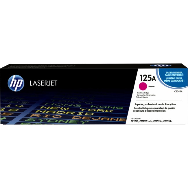 Тонер-картридж HP 125A Magenta Color LaserJet Print Cartridge (CB543A)