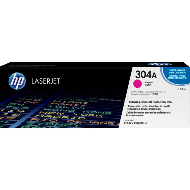 Тонер-картридж HP 304A Magenta Color LaserJet Print Cartridge (CC533A)