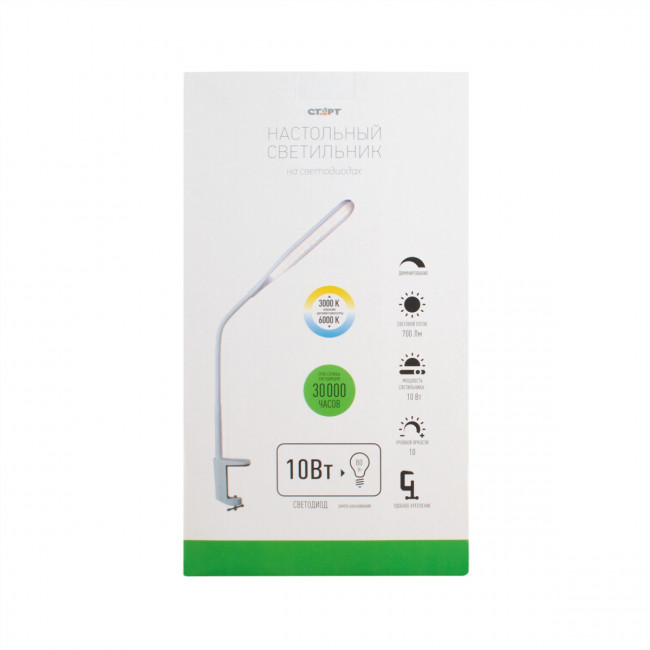 Светильник настольный СТАРТ CT87 белый светодиодный Светильник настольный СТАРТ CT87 белый светодиодный
