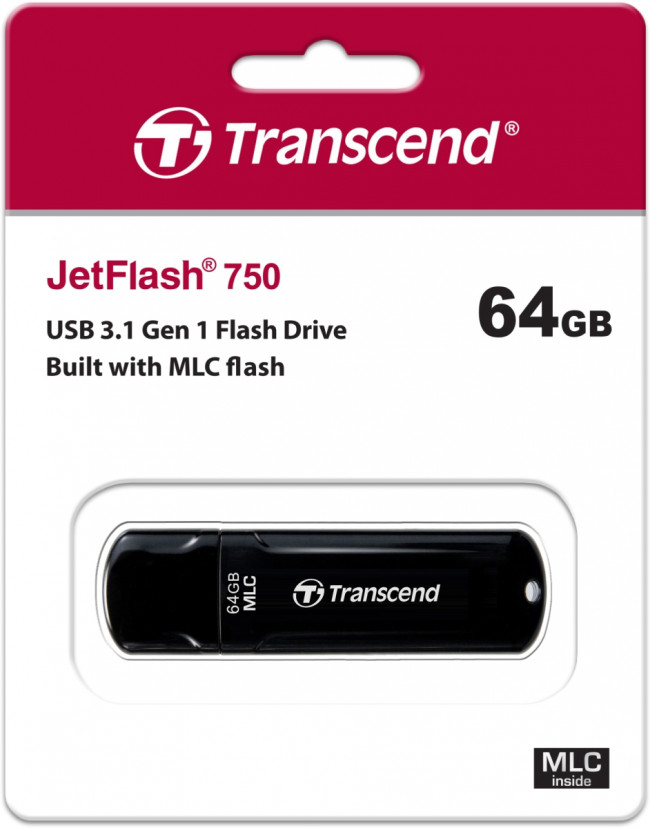 Флеш-накопитель Transcend JetFlash 750 — для бизнеса и офиса Флеш-накопитель Transcend JetFlash 750 — для бизнеса и офиса