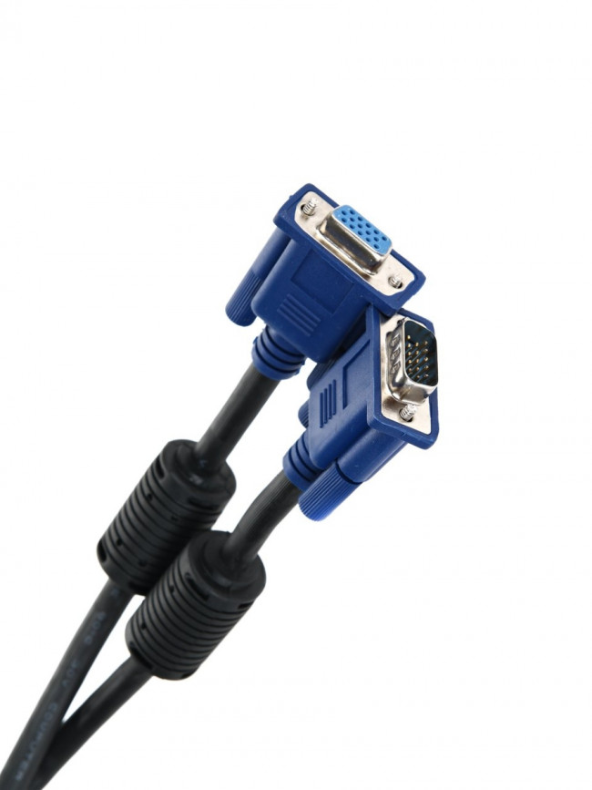 Кабель удлинительный Монитор-SVGA card (15M-15F) 1.8m, 2 фильтра VCOM <VVG6460-1.8M> VCOM VGA (m) - VGA (f) 1.8м Кабель удлинительный Монитор-SVGA card (15M-15F) 1.8m, 2 фильтра VCOM <VVG6460-1.8M> VCOM VGA (m) - VGA (f) 1.8м