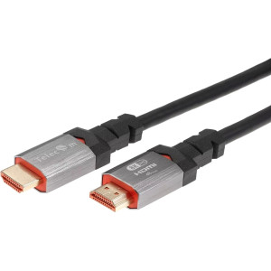 Кабель HDMI 19M/M,ver. 2.1, 8K@60 Hz 1m метал разъемы, Telecom <TCG365-1M> Telecom TCG365-1M