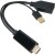 Кабель-переходник HDMI(M) +USB---> DP(F) 0.15m  4K*60Hz VCOM<CG599E> Кабель-переходник VCOM USB Type-A M+HDMI M/DisplayPort F (CG599E-0.15M)