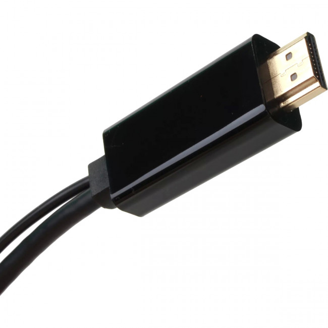 Кабель-переходник HDMI(M) +USB---> DP(F) 0.15m  4K*60Hz VCOM<CG599E> Кабель-переходник VCOM USB Type-A M+HDMI M/DisplayPort F (CG599E-0.15M)