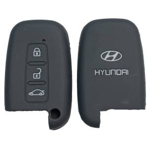Чехол силиконовый смарт ключа HYUNDAI 3 кнопки (с лого)