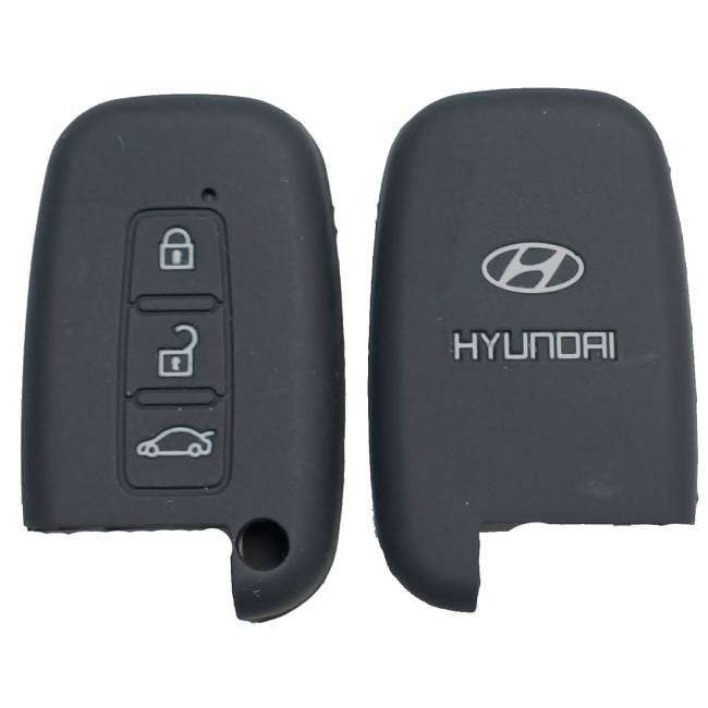Чехол силиконовый смарт ключа HYUNDAI 3 кнопки (с лого) — для бизнеса и офиса