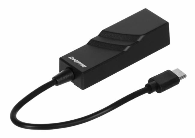 Сетевой адаптер Fast Ethernet Digma D-USBC-LAN100 — для бизнеса и офиса