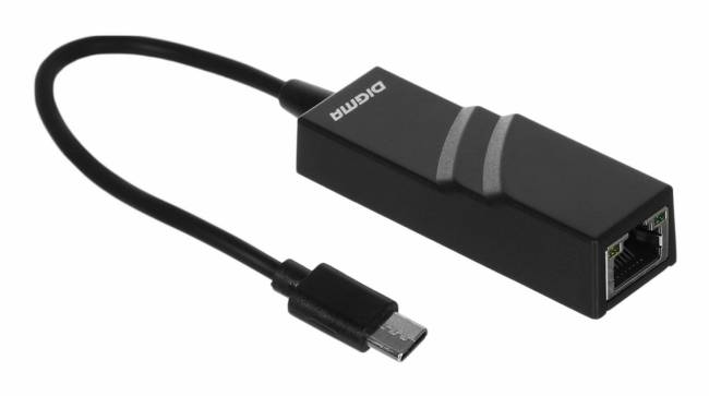 Сетевой адаптер Fast Ethernet Digma D-USBC-LAN100 — для бизнеса и офиса