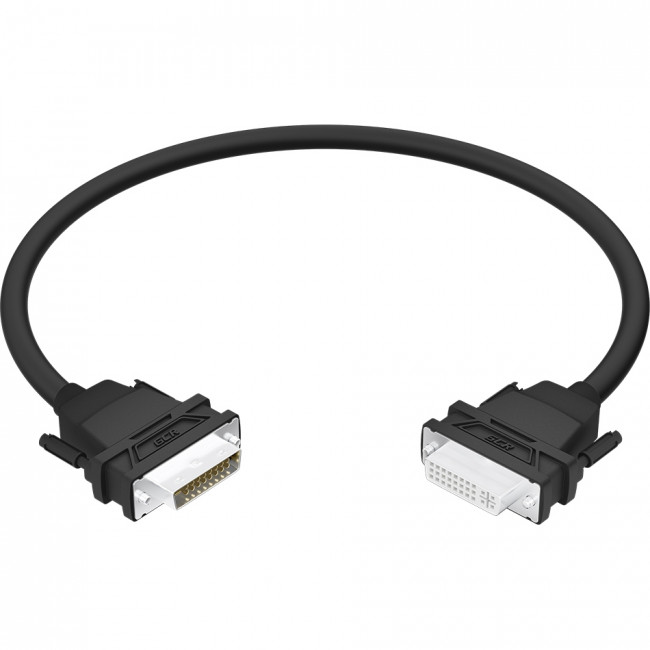 GCR Удлинитель 0.5m DVI-D, черный, DVI/DVI, 25M/25F, FullHD, 28 AWG, GCR-54719 Greenconnect GCR-54719, 0.5 м