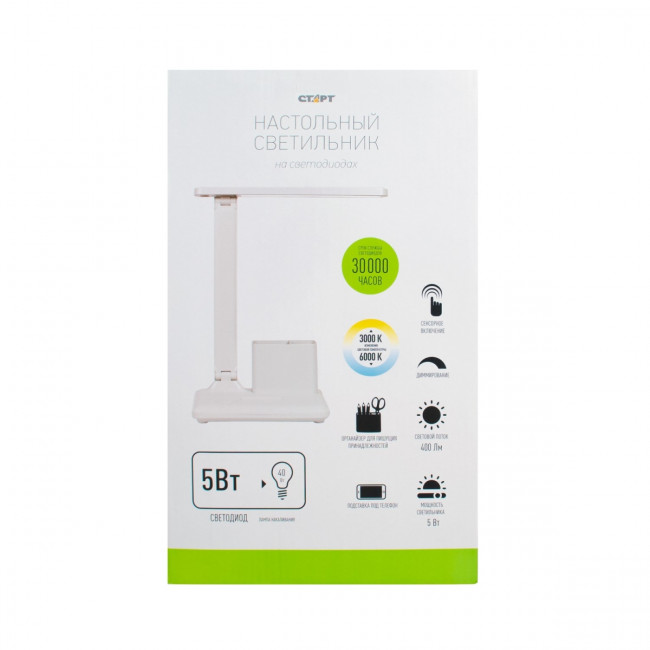 Светильник настольный светодиодный СТАРТ CT86 белый светодиодный Светильник настольный светодиодный СТАРТ CT86 белый светодиодный