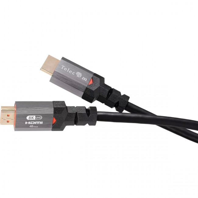 Кабель HDMI 19M/M,ver. 2.1, 8K@60 Hz 2m метал разъемы, Telecom <TCG365-2M> Telecom TCG365-2M