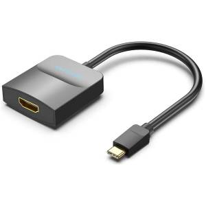 Мультимедиа конвертер Vention USB Type C M/HDMI F, Черный Мультимедиа конвертер Vention TDCBB USB Type C M/HDMI F, Черный