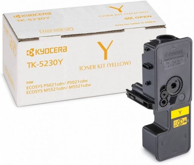 Тонер-картридж TK-5230Y Kyocera P5021/M5521 2,2К, (O), желтый — для бизнеса и офиса