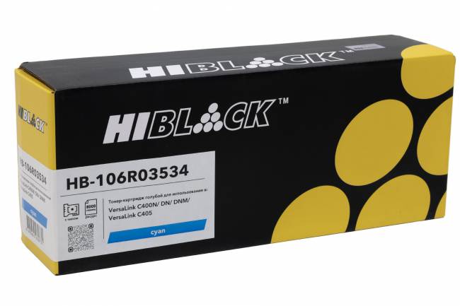 Тонер-картридж Hi-Black (HB-106R03534) для Xerox VersaLink C400/C405, C, 8K — для бизнеса и офиса