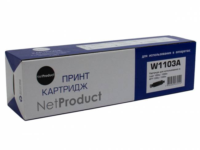 Тонер-картридж NetProduct (N-W1103A) для HP Neverstop Laser 1000a/1000w/1200a/1200w, 2,5K (с чипом) — для бизнеса и офиса