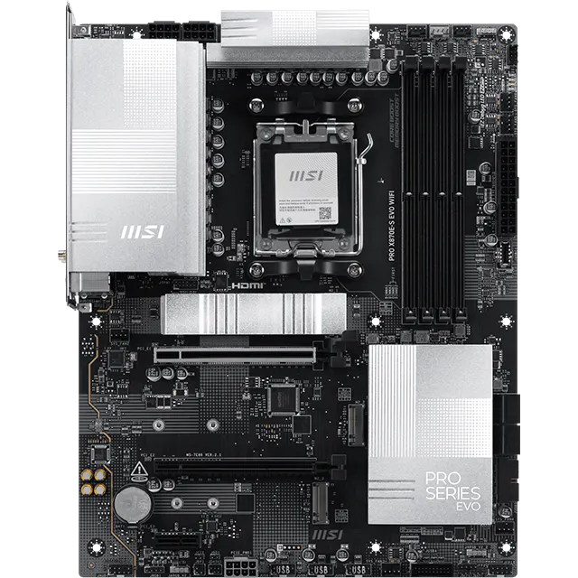 Материнская плата MSI PRO X870E-S EVO WIFI — для бизнеса и офиса