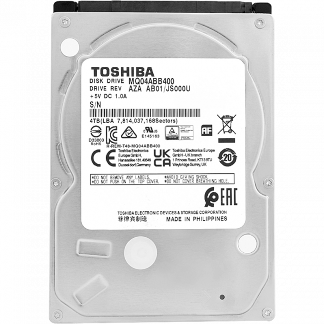 Жесткий диск Toshiba MQ04ABB400 — для бизнеса и офиса