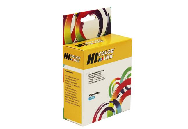 Картридж Hi-Black (HB-C4911A) для HP DJ 500/800, №82, C — для бизнеса и офиса