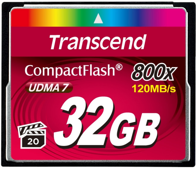 Карта памяти Transcend CompactFlash 800 32GB — для бизнеса и офиса