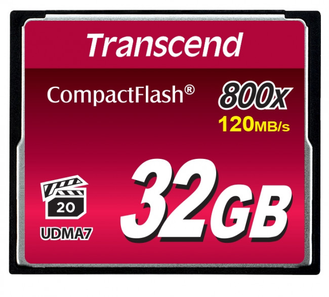 Карта памяти Transcend CompactFlash 800 32GB — для бизнеса и офиса