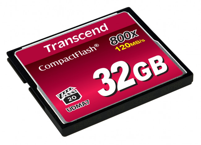 Карта памяти Transcend CompactFlash 800 32GB — для бизнеса и офиса