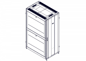 Монтажный шкаф Systeme Electric, серия Uniprom, 42U-750/1200, боковые панели 4шт, черный SYSTEME ELECTRIC UR3350