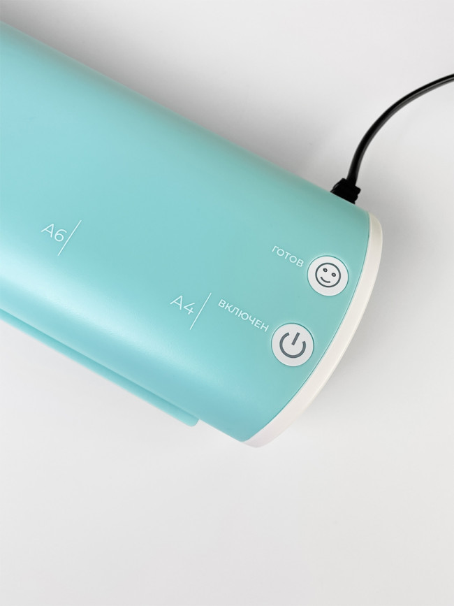 Ламинатор ГЕЛЕОС ЛМ A4 Модерн светло-синий+белый Гелеос ЛМ A4 Модерн светло-синий+белый