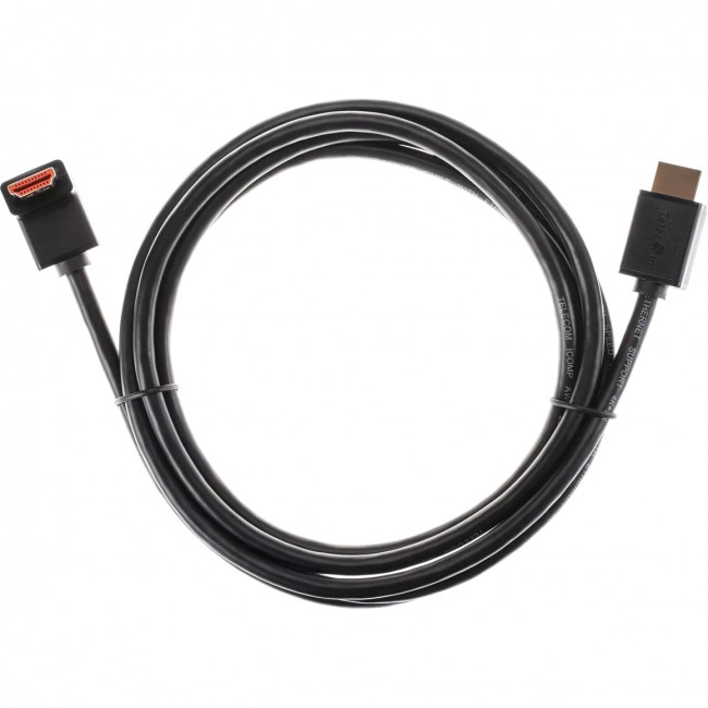 Кабель HDMI---HDMI ver 2.0 угловой коннектор 90град  2м,Telecom <TCG225-2M> Telecom TCG225-2M