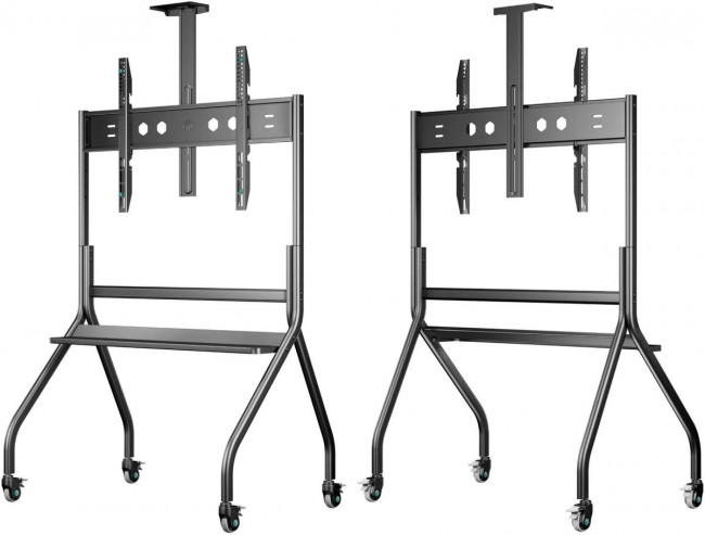 Мобильная стойка ONKRON на 1 ТВ ONKRON TS2080 BLACK — для бизнеса и офиса