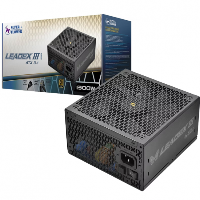 блок питания 1300 Ватт Super Flower Power Supply Leadex III Gold (SF-1300F14GE) — для бизнеса и офиса блок питания 1300 Ватт Super Flower Power Supply Leadex III Gold (SF-1300F14GE) — для бизнеса и офиса