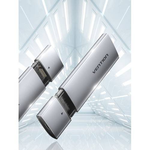 Корпус для SSD Vention USB 3.1 Gen 2-C M.2 NGFF (B-Key/B&M Key) Серый Vention KPFH0 — для бизнеса и офиса Корпус для SSD Vention USB 3.1 Gen 2-C M.2 NGFF (B-Key/B&M Key) Серый Vention KPFH0 — для бизнеса и офиса