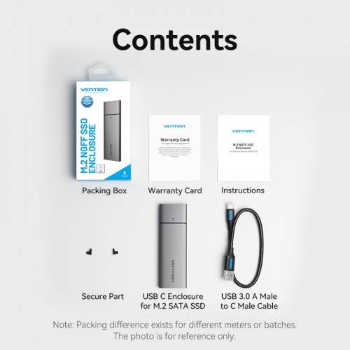 Корпус для SSD Vention USB 3.1 Gen 2-C M.2 NGFF (B-Key/B&M Key) Серый Vention KPFH0 — для бизнеса и офиса Корпус для SSD Vention USB 3.1 Gen 2-C M.2 NGFF (B-Key/B&M Key) Серый Vention KPFH0 — для бизнеса и офиса
