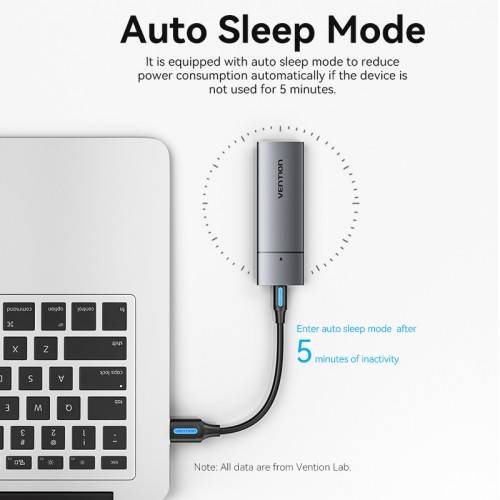 Корпус для SSD Vention USB 3.1 Gen 2-C M.2 NGFF (B-Key/B&M Key) Серый Vention KPFH0 — для бизнеса и офиса Корпус для SSD Vention USB 3.1 Gen 2-C M.2 NGFF (B-Key/B&M Key) Серый Vention KPFH0 — для бизнеса и офиса