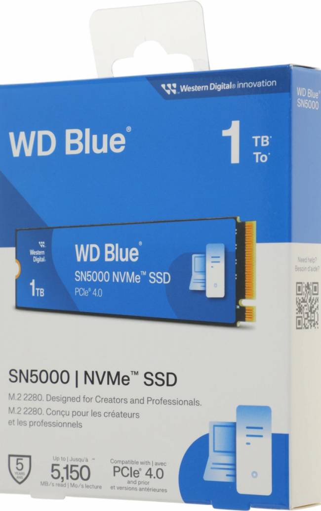 Накопитель SSD WD WDS100T4B0E — для бизнеса и офиса Накопитель SSD WD WDS100T4B0E — для бизнеса и офиса