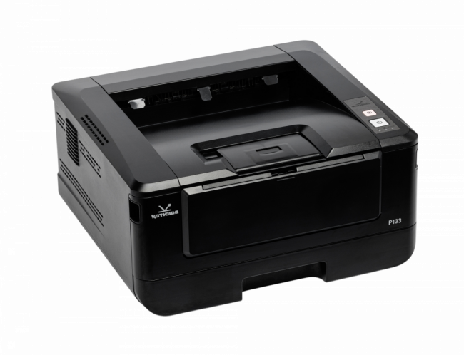 Принтер Катюша P133-256  (А4, принтер лазерный, Ч/Б, 33 стр/мин А4, двусторонняя печать 8 стр/мин А4, макс. разрешение печати 1200х1200 dpi; процессор 1000 МГц, оперативная память 256 МБ RAM, лоток подачи 250 листов (60-120 г/м2 ), обходной лоток 10 листо — для бизнеса и офиса
