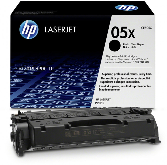 Тонер-картридж HP 05X Black Original LaserJet Print Cartridge (CE505X) — для бизнеса и офиса