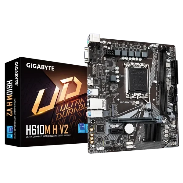 Материнская плата GIGABYTE H610M H V2 — для бизнеса и офиса Материнская плата GIGABYTE H610M H V2 — для бизнеса и офиса