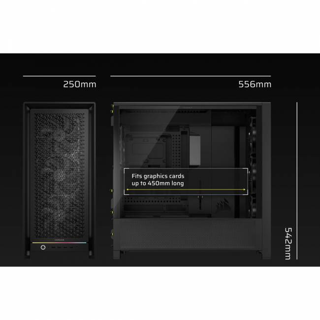 Корпус без блока питания Corsair CC-9011307-WW — для бизнеса и офиса