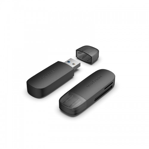 Картридер Vention USB 3.0 (SD+TF) Черный Vention USB 3.0 (SD+TF) (CLGB0)