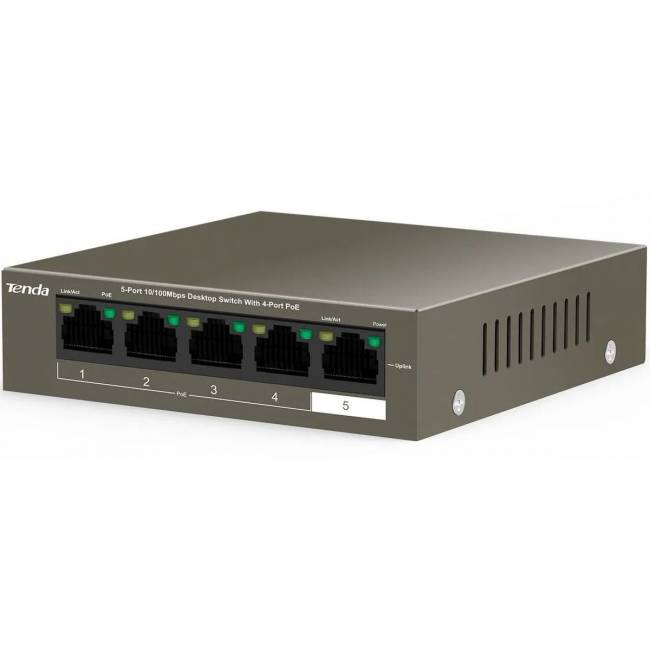 Коммутатор Tenda TEF1105P-4-38W — для бизнеса и офиса