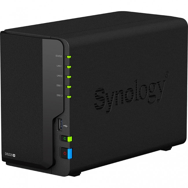 Сетевое хранилище без дисков Synology DS220+ — для бизнеса и офиса