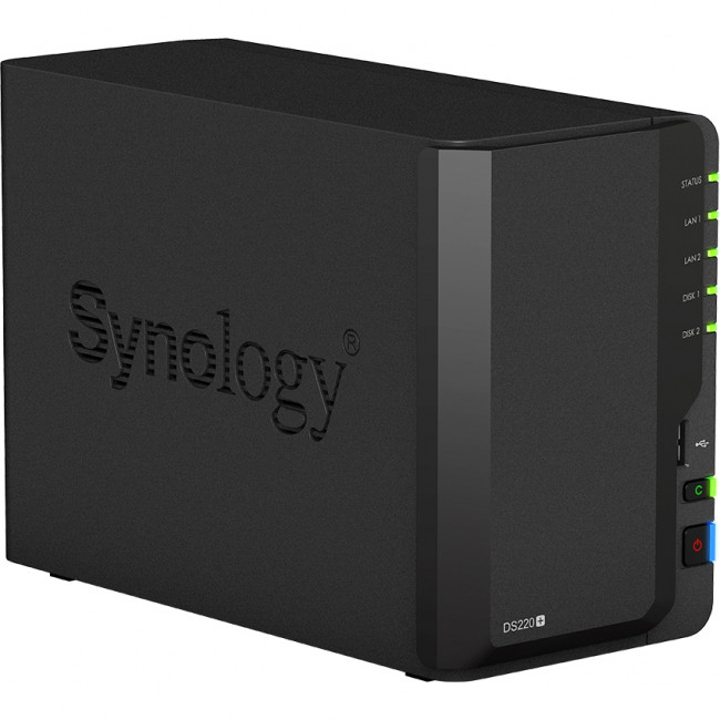 Сетевое хранилище без дисков Synology DS220+ — для бизнеса и офиса