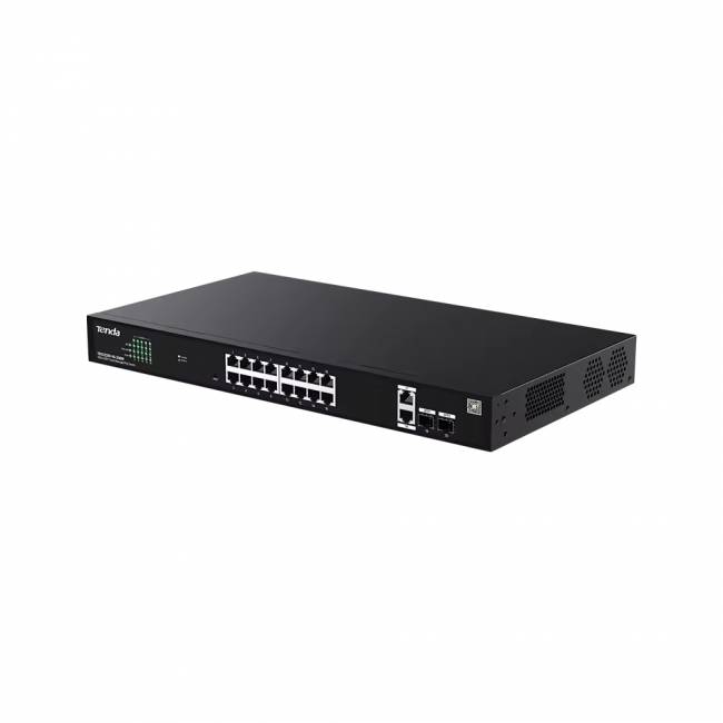 Управляемый PoE-коммутатор 18GE+2SFP Tenda TEG2220P-16-250W — для бизнеса и офиса Управляемый PoE-коммутатор 18GE+2SFP Tenda TEG2220P-16-250W — для бизнеса и офиса