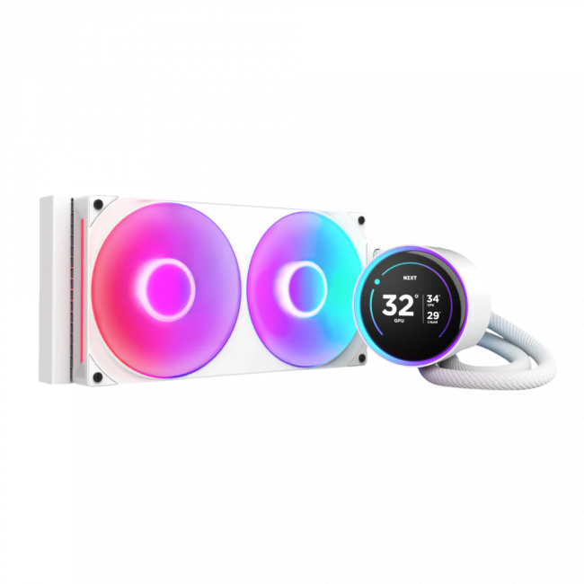 Система жидкостного охлаждения для ПК NZXT Kraken Elite 280 RGB RL-KR28E-W2 — для бизнеса и офиса Система жидкостного охлаждения для ПК NZXT Kraken Elite 280 RGB RL-KR28E-W2 — для бизнеса и офиса