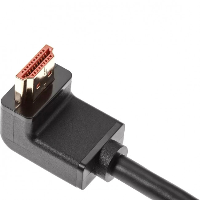 Кабель HDMI---HDMI ver 2.0 угловой коннектор 90град  3м,Telecom <TCG225-3M> Telecom TCG225-3M