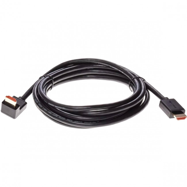 Кабель HDMI---HDMI ver 2.0 угловой коннектор 90град  3м,Telecom <TCG225-3M> Telecom TCG225-3M