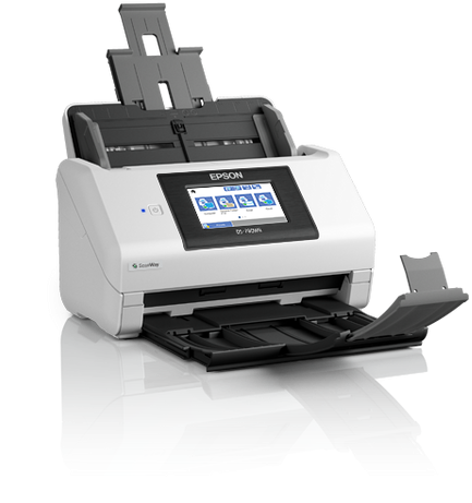 WorkForce DS-790WN, цветной, двусторонний, 45 стр./мин, ADF 100, A4, USB 3.2, Ethernet, Wi-Fi Epson B11B265401BB — для бизнеса и офиса