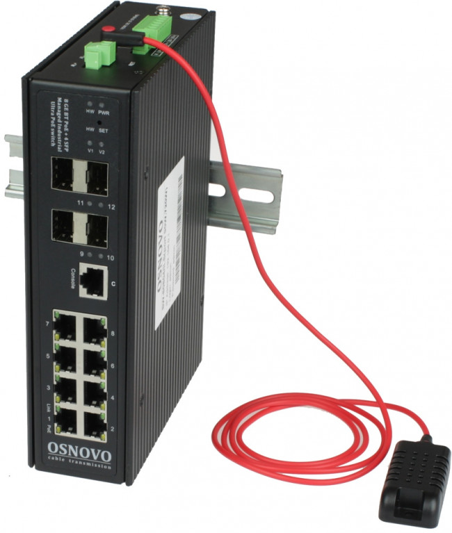 Коммутатор OSNOVO SW-80804/ILS(port 90W 720W) — для бизнеса и офиса