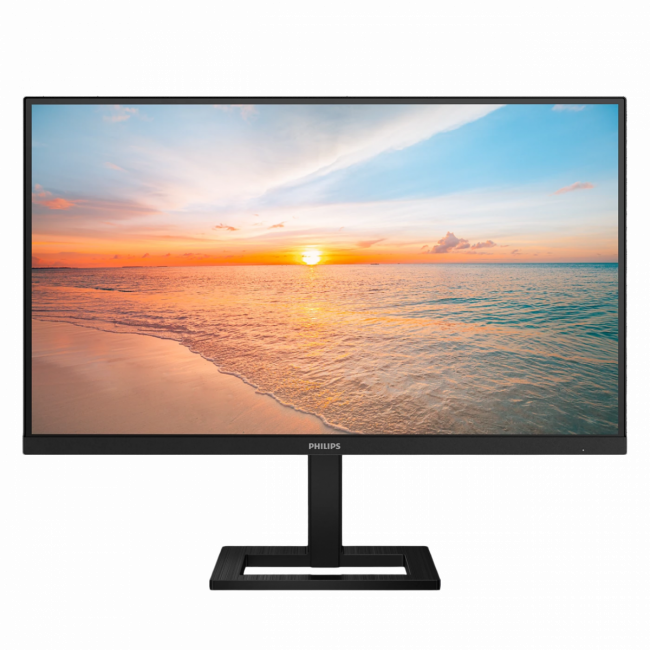 Монитор Philips 27E1N1800AE 27'', 3840x2160, IPS, 60hz, 10M:1, 350cd, 4ms, 2xHDMI 2.0, DP 1.4, H. adj 100mm, VESA, 3Y, Black Philips 27E1N1800AE — для бизнеса и офиса